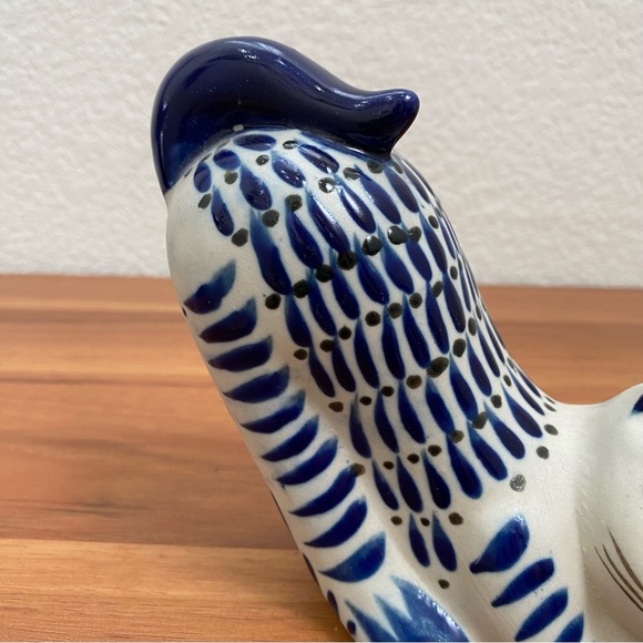 Tonala Mexican Art Pottery Gray/Blue Stretching Cat Ceramic 5” Figurine - Picture 7 of 13